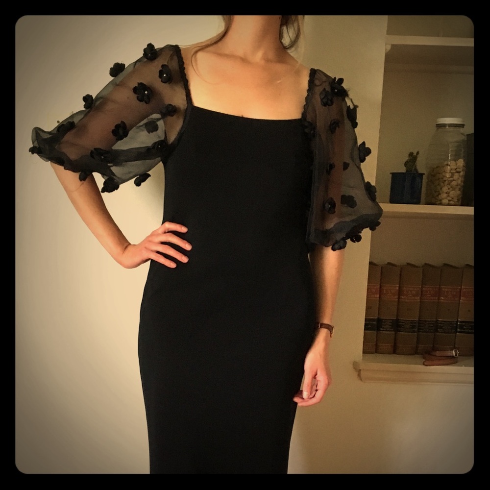 Black Vintage Dress - Picture 4 of 7